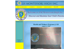 Tablet Screenshot of lhmontessorihigh.edu.ph